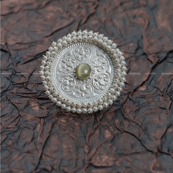 ABHISHITA’s Jewelry - ABHISHITA's Royal Rajwada Ring In 92.5 Silver Plating (Fully Adjustable)